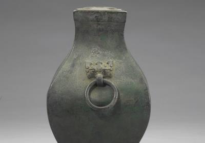 图片[2]-Fang wine vessel with animal-mask ring handles and metal inner liner, Han dynasty (206BCE.-220CE)-China Archive